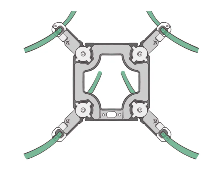 AC-four-split conductors